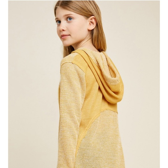 NWOT Hayden Girls Knit Hoodie - Picture 2 of 8